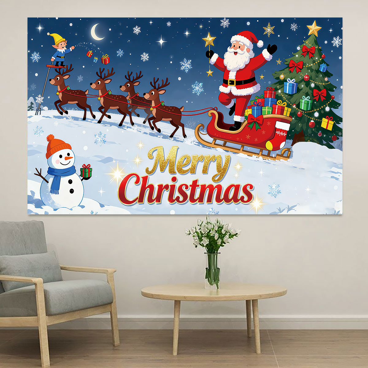 Snowflake Window Decal - 1 szt. Naklejka ścienna z motywem