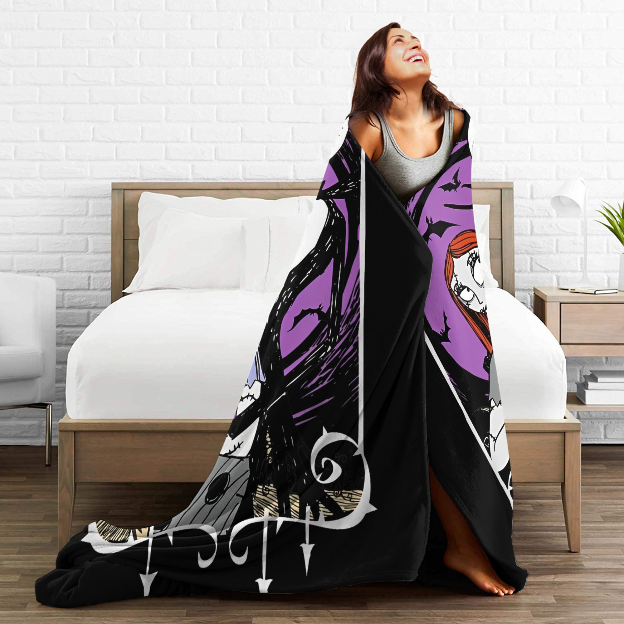 Koc z dzianiny „Koszmar przed  – Christmas Throw Blanket recenzja i cena