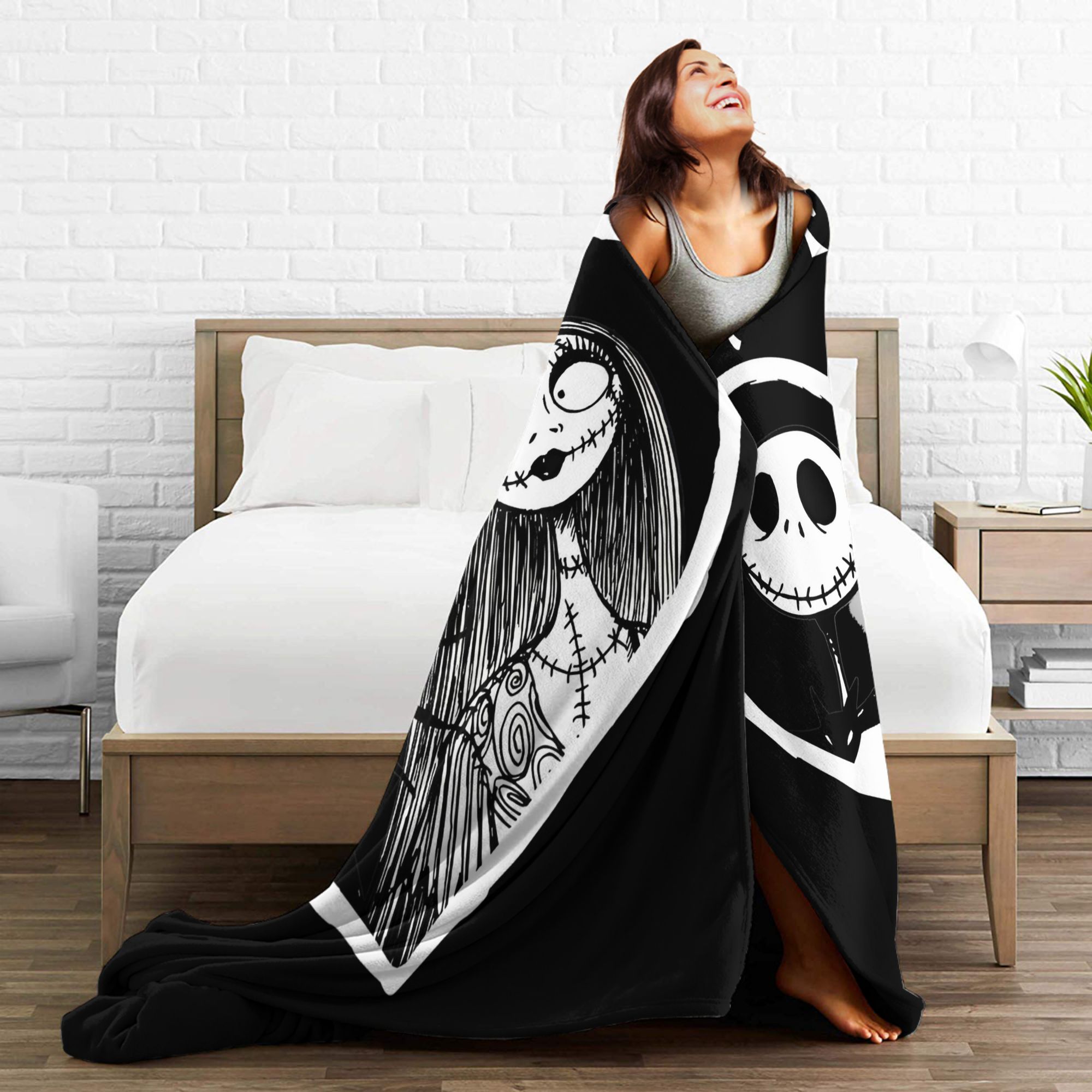 Jack Skellington Together Fore – Christmas Throw Blanket recenzja i cena