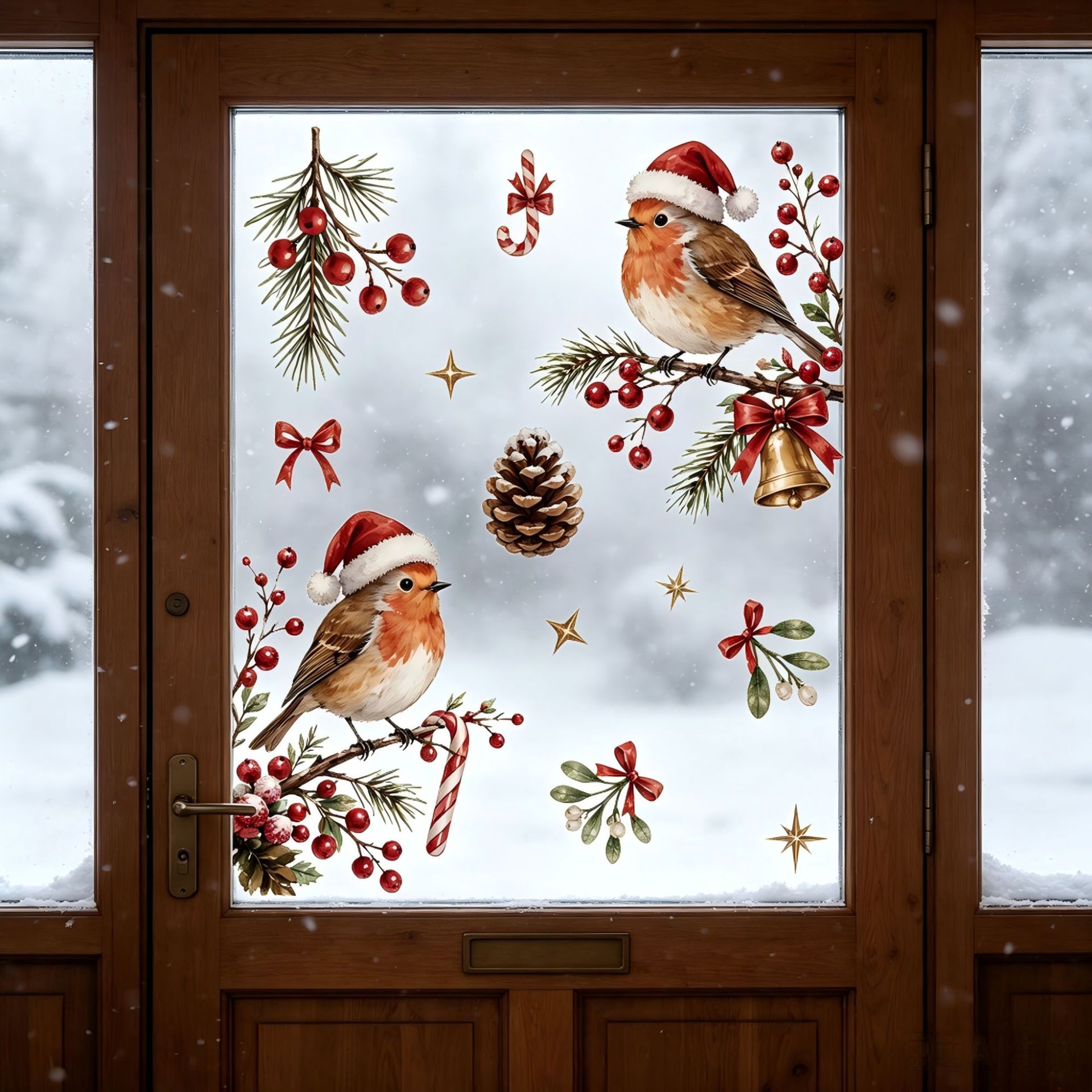 Świąteczne naklejki na okna, e – Snowflake Window Decal recenzja i cena