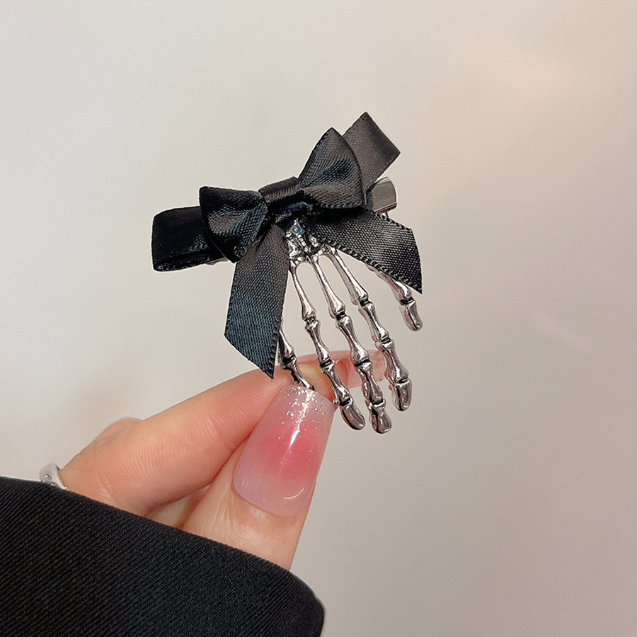 Gotycka spinka do włosów w ksz – Ribbon Bow Gift recenzja i cena
