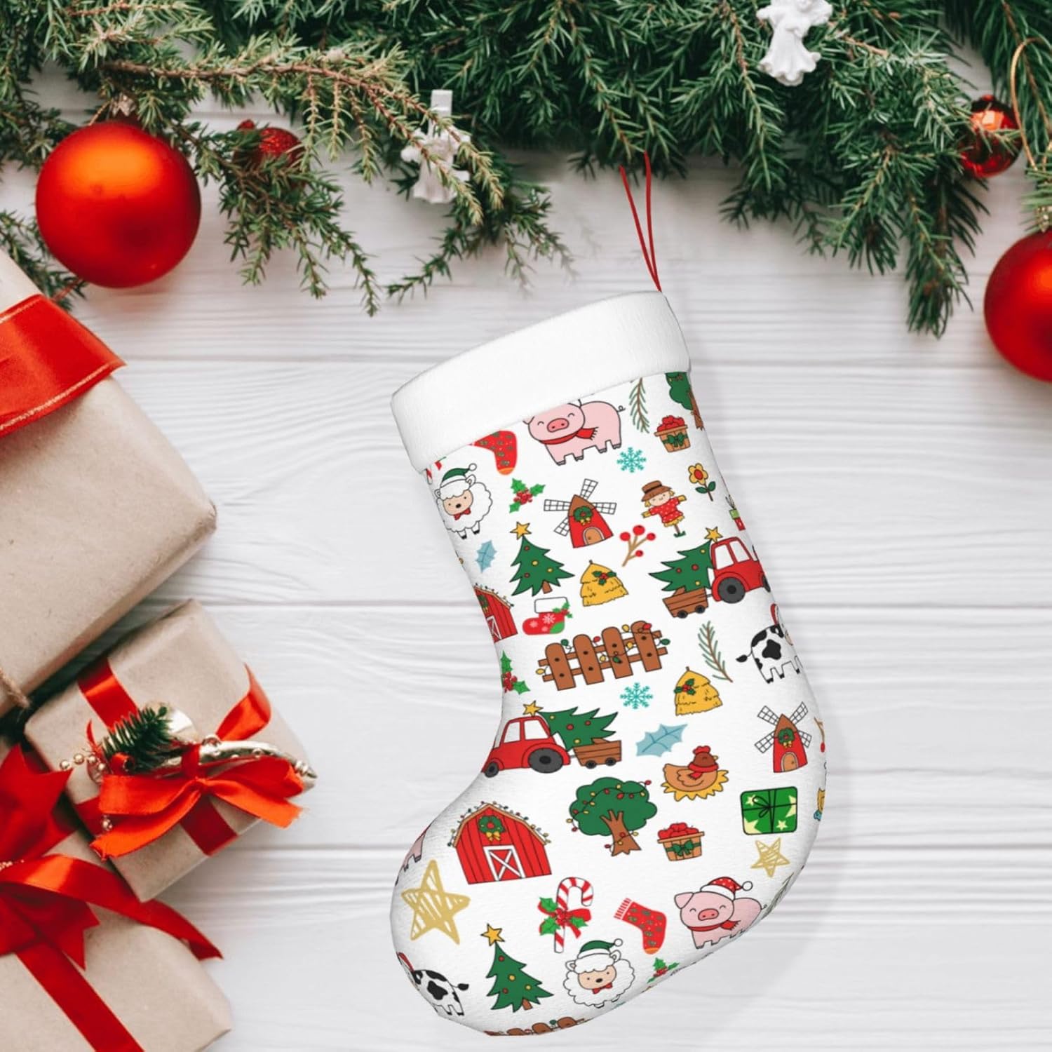 Świąteczne skarpety na prezent – Christmas Stocking Hanging recenzja i cena