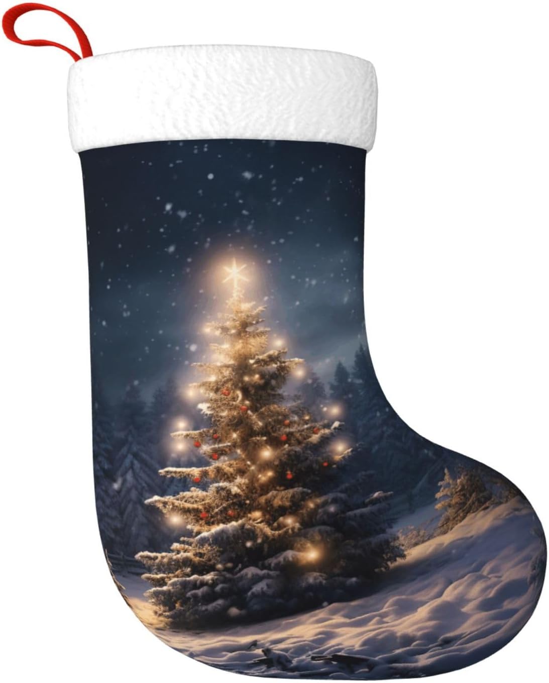 Świąteczna choinka, śnieg, pre – Christmas Stocking Hanging recenzja i cena