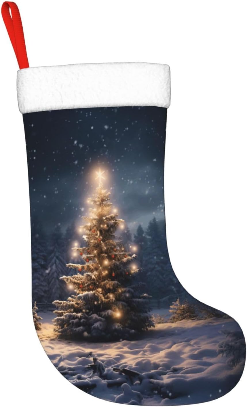 Świąteczna choinka, śnieg, pre – Christmas Stocking Hanging recenzja i cena
