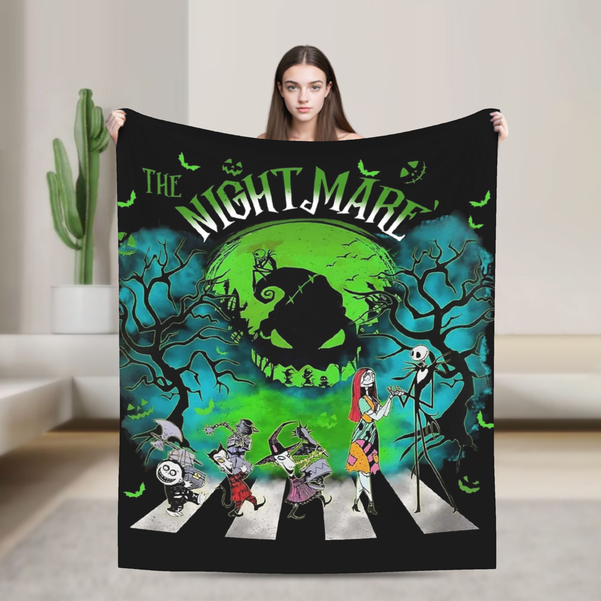 Koc flanelowy Oogie Boogie Man – Christmas Throw Blanket recenzja i cena